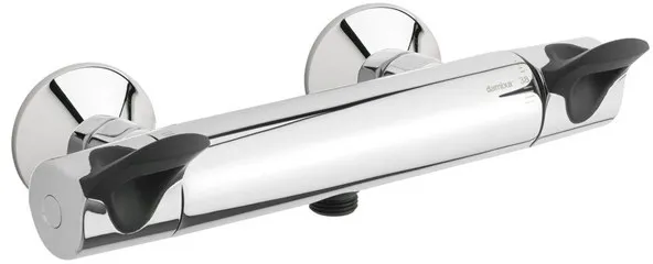 Damixa Thermixa 300 grifo de ducha con manija ergonómica, cromo/negro