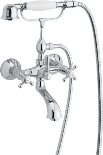 Damixa Tradition grifo de baño/ducha con ducha de mano, cromo