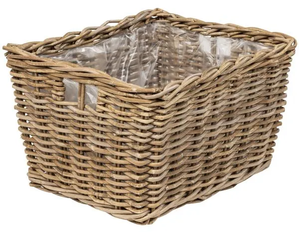 Cesta rectangular con asa 50x40x30cm