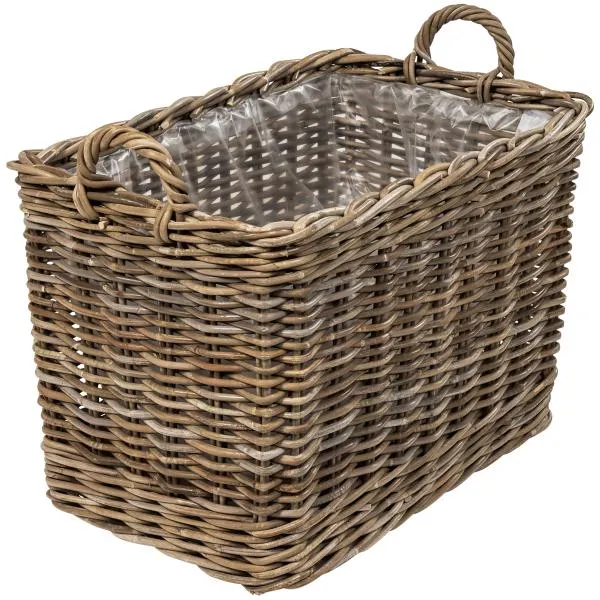 Cesta rectangular con ruedas 68x42x45cm