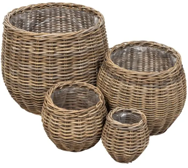 Conjunto de cestas redondas