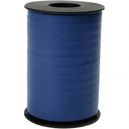Cinta de regalo, azul, A: 10 mm, mate, 250 m/ 1 rl.
