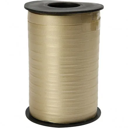 Cinta de regalo, dorada, A: 10 mm, mate, 250 m/ 1 ud.