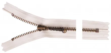YKK Cremallera Latón Antiguo 12cm 4mm Natural