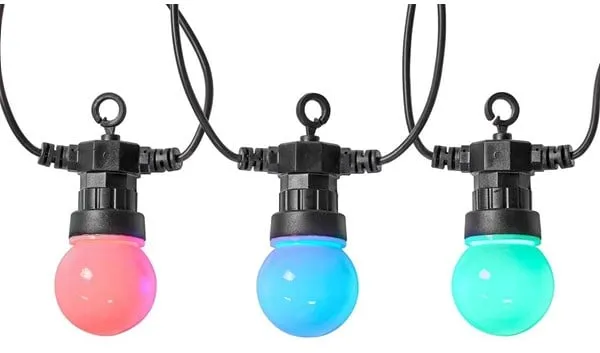Nedis SmartLife Party Guirnalda de luces - 10 metros con 20 luces - RGB