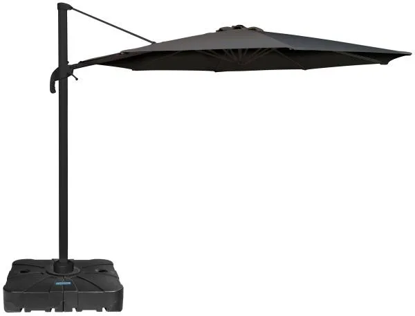 Parasol Roma con rotación gris oscuro 3m