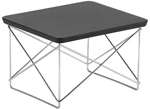 Vitra Occasional LTR Mesita de Noche Roble Ahumado/Cromo