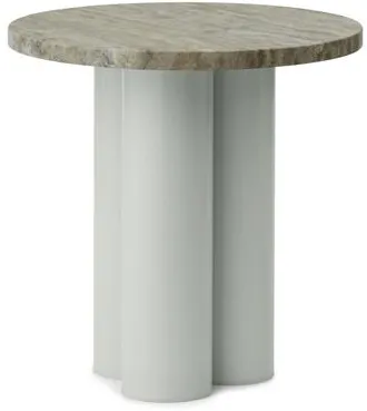 Normann Copenhagen Dit Mesa Auxiliar Verde Claro/Travertine Silver