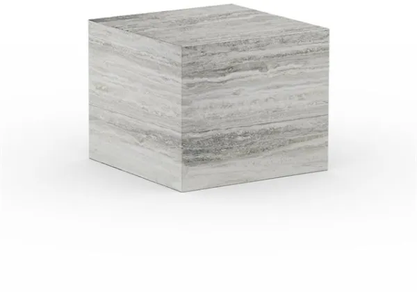 NORR11 Cubism Mesa de Centro Pequeña Travertino Plateado