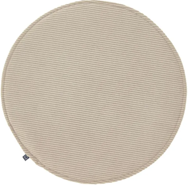Sora, Cojín de asiento para silla de comedor, beige, H2,5x35x35 cm