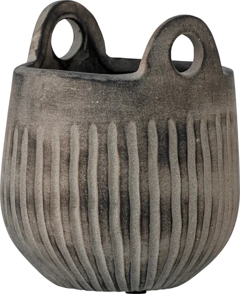 Lagos, maceta para plantas, gris, cerámica