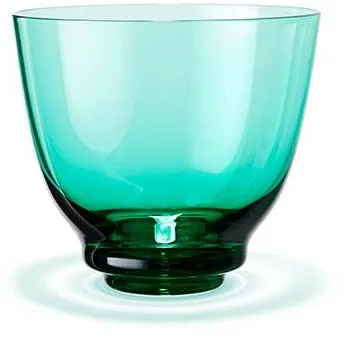 Holmegaard Flow vaso de agua 35 cl - Verde esmeralda